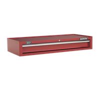 Mid-Box Tool Chest 1 Drawer with Ball-Bearing Slides Heavy-Duty- Red