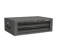 Mid-Box 2 Drawer with Ball-Bearing Slides Grey/Black Sealey AP26029TG
