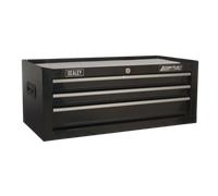 Mid-Box Tool Chest 3 Drawer with Ball-Bearing Slides - Black