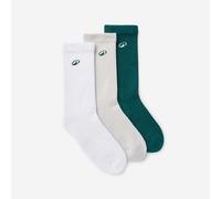 Mid-calf Socks - Elementals Green Grey And White - Pack Of 3