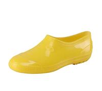 Mid Calf Wellies Waterproof Boots Ladies Garden Shoes Warm Shoes for Women Rain Men's Water Wear Summer Women's Garden Outdoor Boots Womens Buckle (Yellow,5.5)
