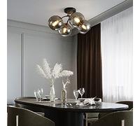 Mid Century 4-Lights Glass SXSHEYSs, Modern Embedded Ceiling Light Fixture, Farmhouse Lighting For Dining Room Living Bedroom Kitchen Passageway