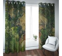 Mid-Century Blackout Window Curtain Entrance to a Quarry Famous Painting Prints Curtains for Living Room Study Room Lounge Extra Long W52xL72in 2 Panels