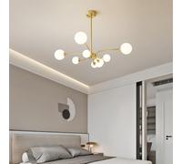 Mid-Century Chandeliers d Pendant Light Fixtures Dimming Metal Hanging Light Fixtures Compatible with Dining Living Room Bedroom Led Chandelier Lights