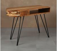 Mid Century Console Table Industrial Vanity Unit Wooden Dressing Storage Desk UK