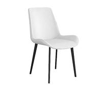 Mid Century Dining Chairs Set of 2/4/6 - Stylish PU Leather Kitchen Chairs with Carbon Steel Legs, Armless Makeup Chair for Indoor Use, Modern Home Decor