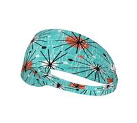 Mid Century Fifties Modern Retro Colors Women Men Hairband Moisture Wicking Sweat Bands Quick-Dry Hair Band For Outdoor Activities Fitness Cycling