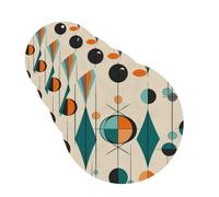 Mid Century Geometric Car Air Fresheners Cards 4 Pcs Hanging Fragrance Scented Cards Long-Lasting Car Aromatherapy Tablets for Wardrobe Bathroom Car Interior Mirror Pendant Gifts