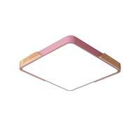 Mid Century Light Fixtures Flush Mount Ceiling L Nordic Square-Shaped Ceiling Light Simple Wood Art Ceiling Lamp Modern Ceiling Lighting Fixtures for Bedroom Kitchen Entryway Hallway Bathroom Lau