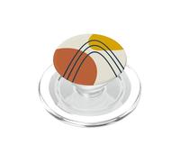 Mid Century Modern Abstract Terracotta Yellow Minimalist PopSockets PopGrip for MagSafe
