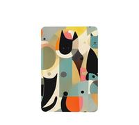 Mid-Century Modern Art Cat Car Air Fresheners Cards Set of 4 Pieces, Long-Lasting Auto Aromatherapy Tablets Gifts Car Rearview Mirror Pendant Hanging Scented Cards for Wardrobe Bathroom