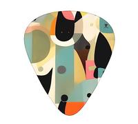 Mid-Century Modern Art Cat Fashion Colour Guitar Picks 12 Packï¼Œ For Acoustic Guitar Electric Guitar Ukulele
