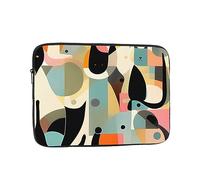 Mid-Century Modern Art Cat Laptop Sleeve Bag 15 Inch Waterproof Shockproof Laptop Case Bag Lightweight Tablet Travel Cover Computer Skin Bag Tablet Carrying Case