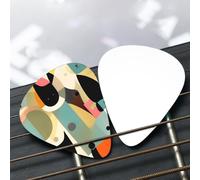 Mid-Century Modern Art Cat Patterned guitar pick set - (thin/medium/thick), widely compatible with all kinds of stringed instruments,