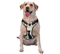 Mid-Century Modern Art Cat Pet Traction Vest – Full Print Design With Reflective Straps For Enhanced Safety And Comfort