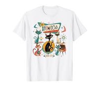 Mid-Century Modern Atomic Cat Space Age Retro Vintage 50s 60 T-Shirt