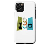 Mid-Century Modern Atomic Cat Space Age Retro Vintage 50s Case for iPhone 11 Pro