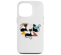 Mid-Century Modern Atomic Cats Space Age Retro Vintage 50s Case for iPhone 13 Pro
