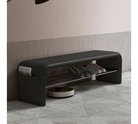 Mid Century Modern Beige Upholstered Armless Bench - Stylish Short Height Seating for Kitchen Dining Living Room & Entryway - Perfect for Small Spaces & Comfort