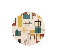 Mid Century Modern Car air freshener, 4-pack, lightweight, hanging type, for car interior decoration.