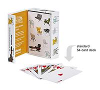 Mid-Century Modern Chairs Playing Cards: Standard 52 Playing Cards on blue core card stock