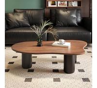 Mid-Century Modern Cloud Coffee Table with Sturdy Legs for Living Room and Home Office