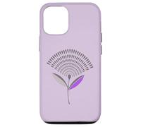 Mid Century Modern Dandelion Seed Head In Lilac Case for iPhone 12/12 Pro