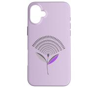 Mid Century Modern Dandelion Seed Head In Lilac Case for iPhone 16 Plus