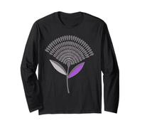 Mid Century Modern Dandelion Seed Head in Lilac Long Sleeve T-Shirt