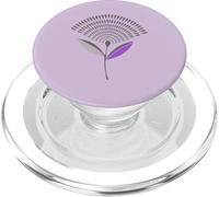 Mid Century Modern Dandelion Seed Head In Lilac PopSockets PopGrip for MagSafe
