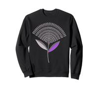 Mid Century Modern Dandelion Seed Head In Lilac Sweatshirt