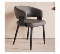 Mid Century Modern Dining Chairs - Cream Faux Leather Upholstered Side Chairs with Hollow Backrest for Stylish Leisure Seating