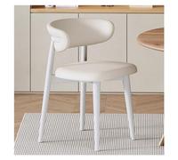 Mid-Century Modern Dining Chairs - Stylish Faux Leather Upholstered Wood Legs Comfortable Seating for Dining Room & Living Room Decor