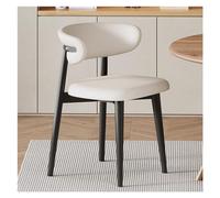 Mid-Century Modern Dining Chairs - Stylish Faux Leather & Wood Legs Comfortable & for Dining Room & Living Room Perfect for Home Decor & Modern Interiors