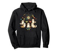 Mid Century Modern Dog Shih Tzu Atomic Starburst Pullover Hoodie