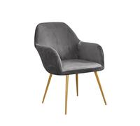 Mid Century Modern Gray Vanity Chair Slipcover2 Pcs Upholstered Armchair Cover for Living Room Dining Room & Bedroom Décor