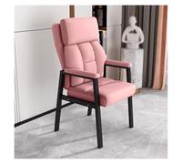 Mid-Century Modern Leather Lounge Chair, High-Back Sofa with Padded Arms and Sturdy Metal Frame, Brown