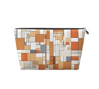 Mid Century Modern Leather Travel Wash Bag, A Fashionable and Practical Makeup Organizer