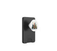 Mid Century Modern New York Skyline Retro Futuristic PopSockets PopWallet for MagSafe