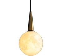 Mid Century Modern Pendant Light Kitchen Island 3D Printing Moon Hanging Ceiling Lamp V-intage Gold MI-NI Lighting Fixture White Ball Bubble Chandelier,Chandelier