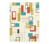 Mid Century Modern Printing Stylish Crystal Stickers,Resin Aesthetic Stickers for Laptop,Skateboard,Water Bottle,Scrapbook