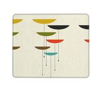 Mid Century Modern Prints Non-Slip Rubber Base Mouse Pad with Lock Edge, Large Extended Desk Mat for Enhanced Game Work