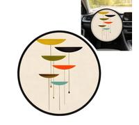 Mid Century Modern Prints Print Aluminum Film Steering Wheel Wrap Van Accessory Jeep Accessory Uv Protection Anti Scald