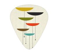 mid century modern prints Print Guitar Pick,12 Pack,Includes Thin,Medium,Heavy Gauges,Suitable for guitar,ukulele