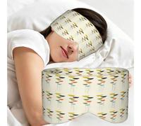 Mid Century Modern Prints Print Sleep Mask Wide Wraparound Reversible Light Blocking Travel Fit