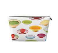 Mid Century Modern Prints Print Travel Makeup Bag Cosmetic Toiletry Bag Wash Bag Multifunctional Storage with Zipper for Women Girls Gold