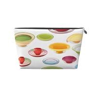 Mid Century Modern Prints Print Travel Makeup Bag Cosmetic Toiletry Bag Wash Bag Multifunctional Storage with Zipper for Women Girls Silver