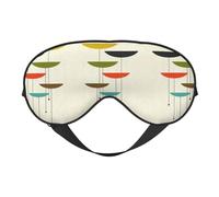 Mid Century Modern Prints Sleep Eye Mas Updated Design Light Blocking Night Eye Blinder Men Women Shift Work Travel