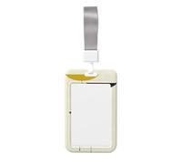 Mid Century Modern Prints Vertical Id Card Badge Holder with Neck Strap, Printed Waterproof Name Card Holder for Work Office Nurse School