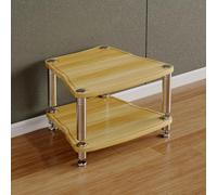 Mid-Century Modern Record Player Stand - o Ma Console Cabinet with Shelves Corner Entertainment Center Solid Wood h Slish AV Rack for Living Room